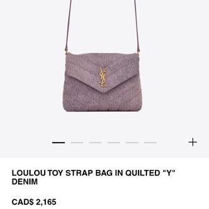 Saint Laurent Lou Lou Toy Crossbody/Shoulder Bag AUTHENTIC